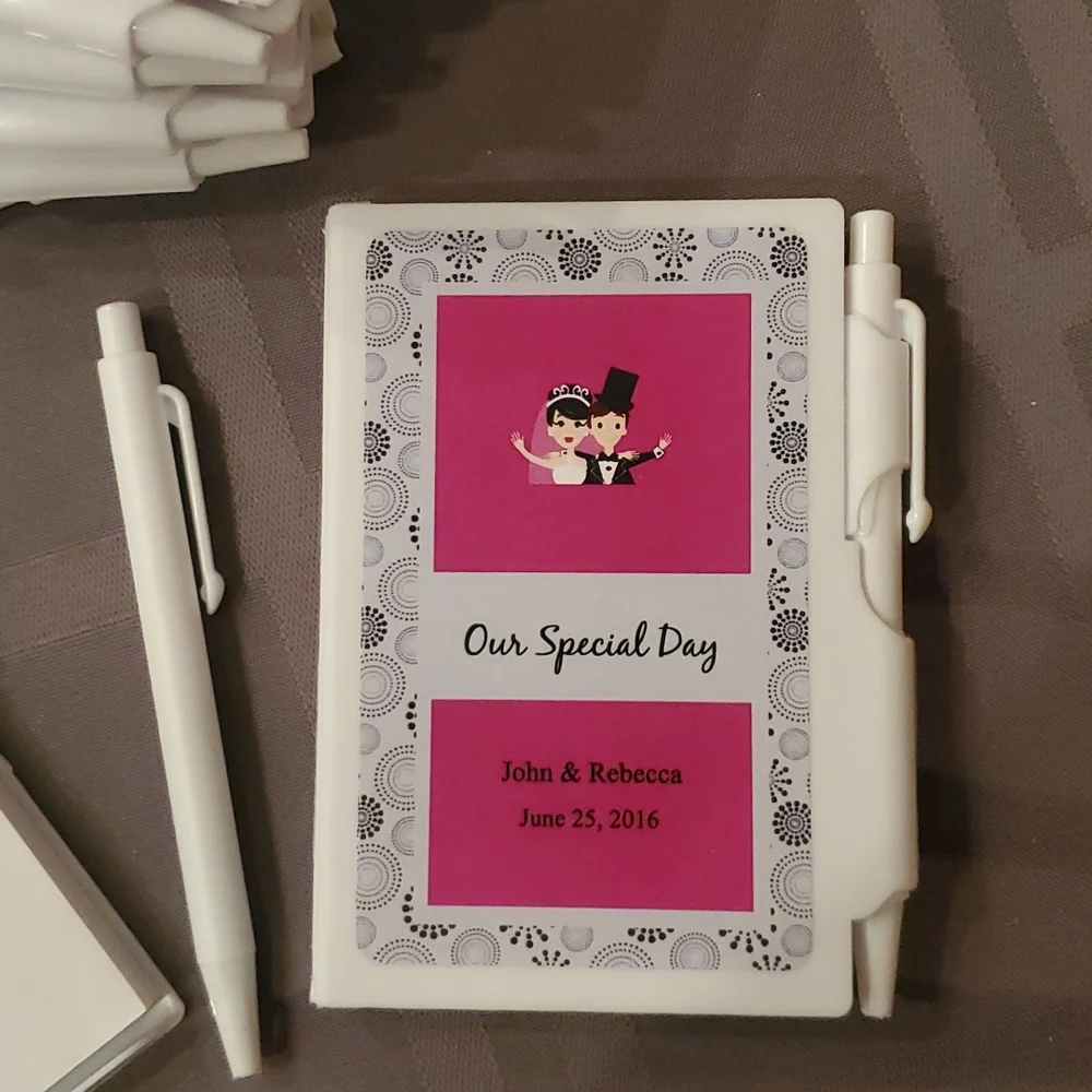 Perfectly Plain notebook with black ink pen 42 pieces